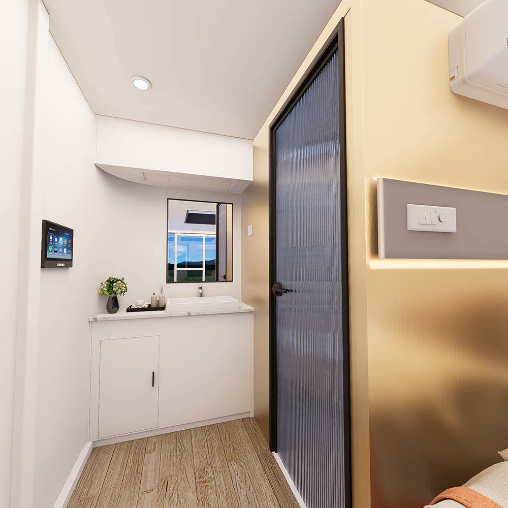 Residência modular fechada pré-fabricada S1