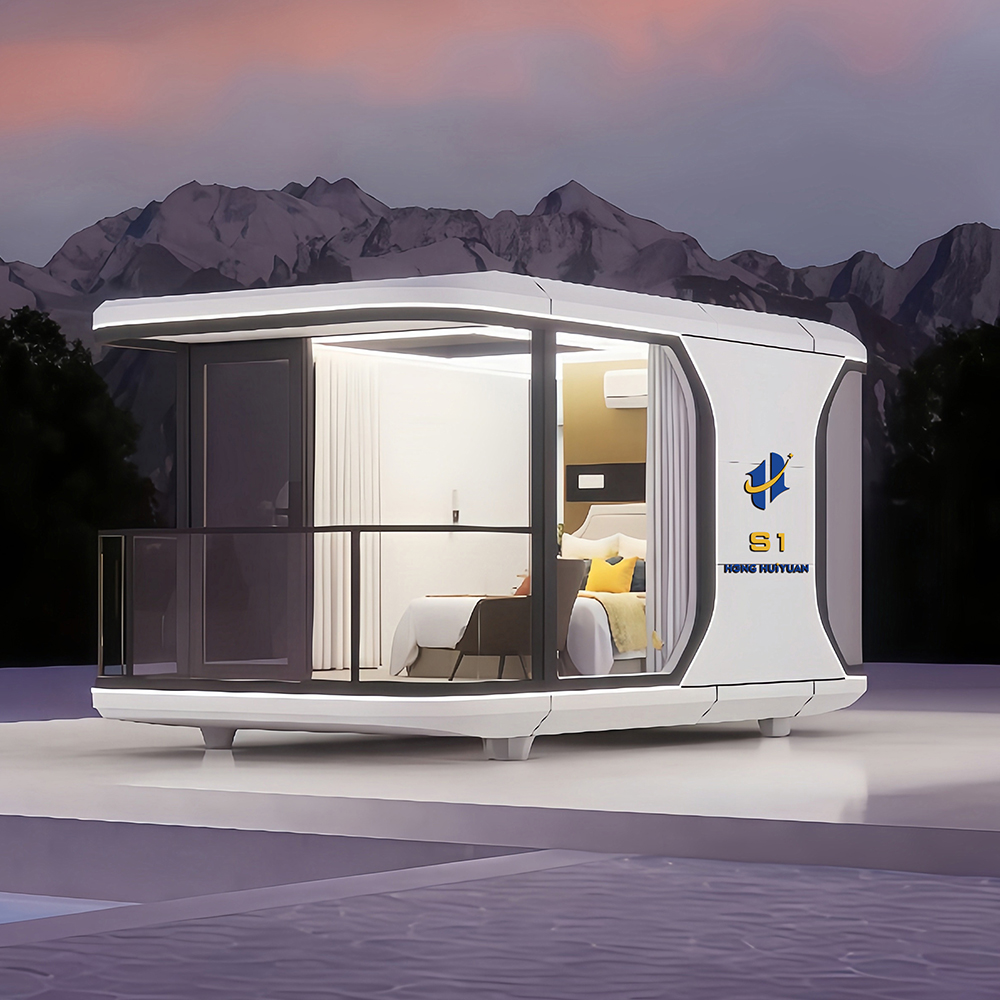 Casa de cápsula modular pré-fabricada padrão S1