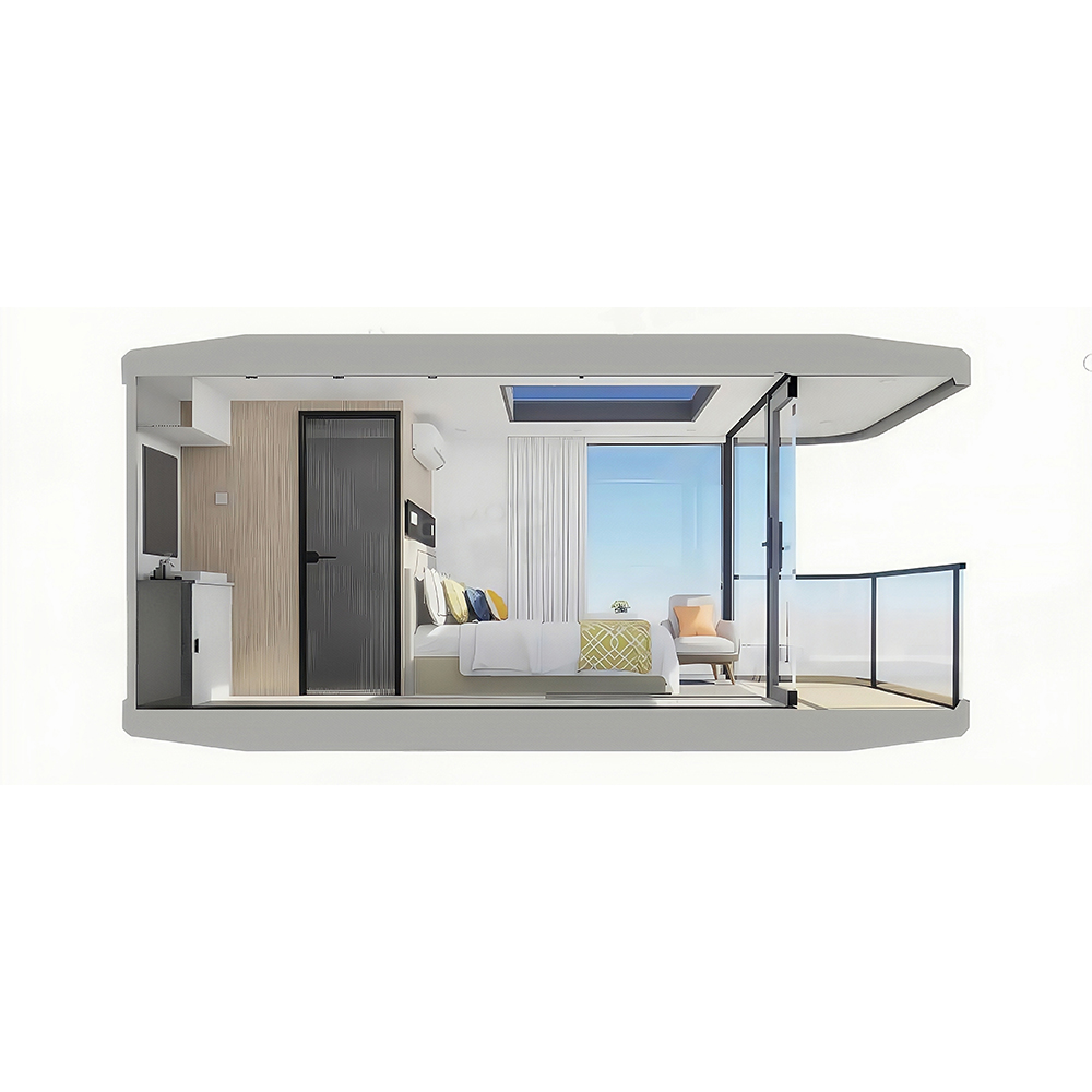 Casa de cápsula modular pré-fabricada padrão S1