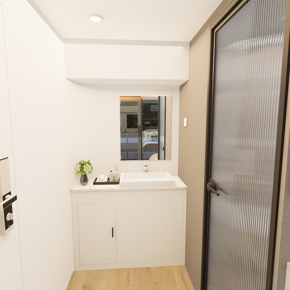 Casa de cápsula modular pré-fabricada padrão S1