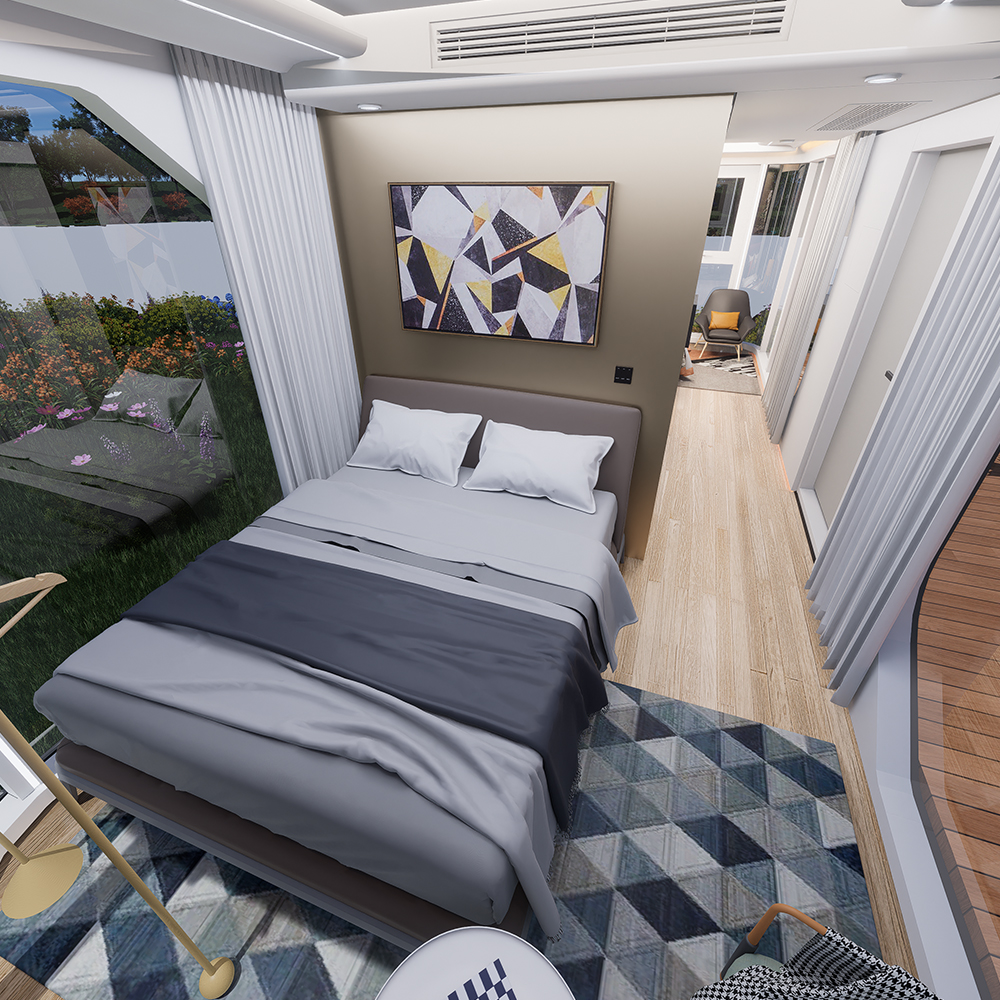 Casas de cápsulas modulares panorâmicas S3-2
