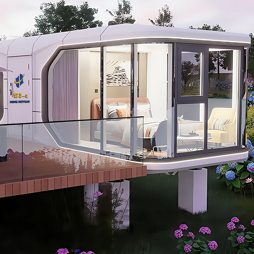 Casas de cápsulas modulares panorâmicas S3-2