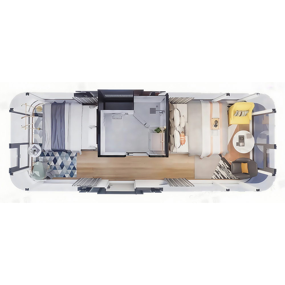 Casas de cápsulas modulares panorâmicas S3-2