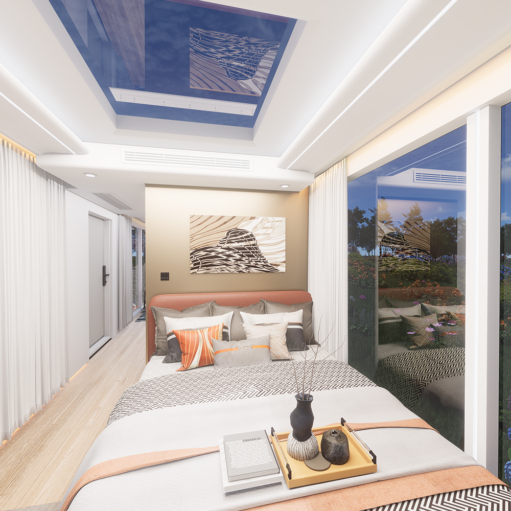 Casas de cápsulas modulares panorâmicas S3-2