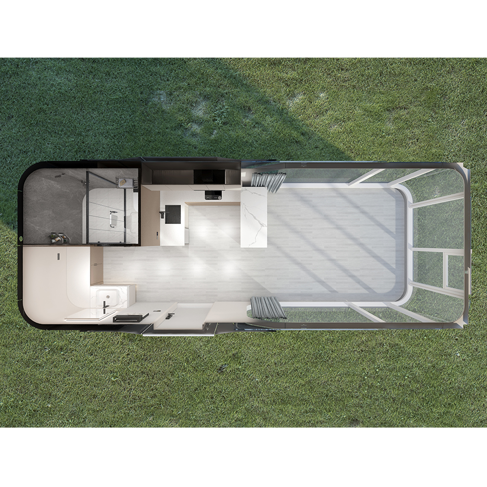 Casa cápsula fechada móvel pré-fabricada S3