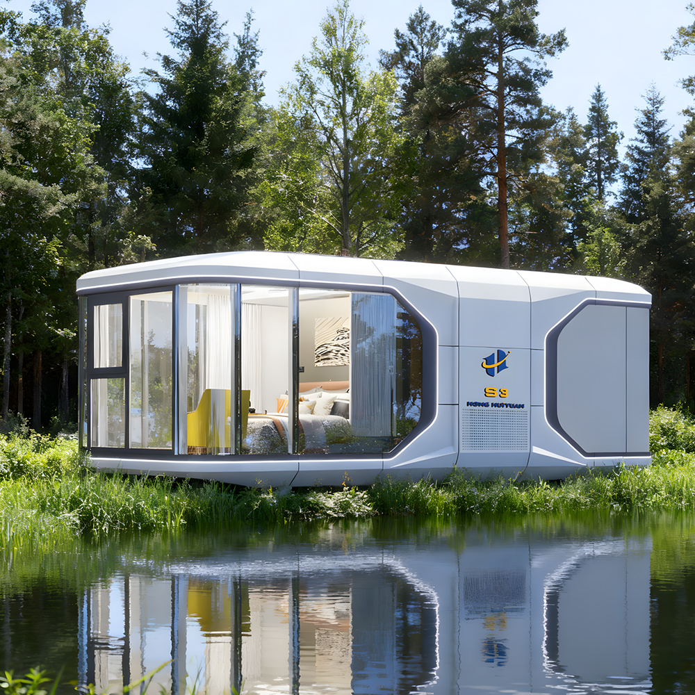 Casa cápsula fechada móvel pré-fabricada S3