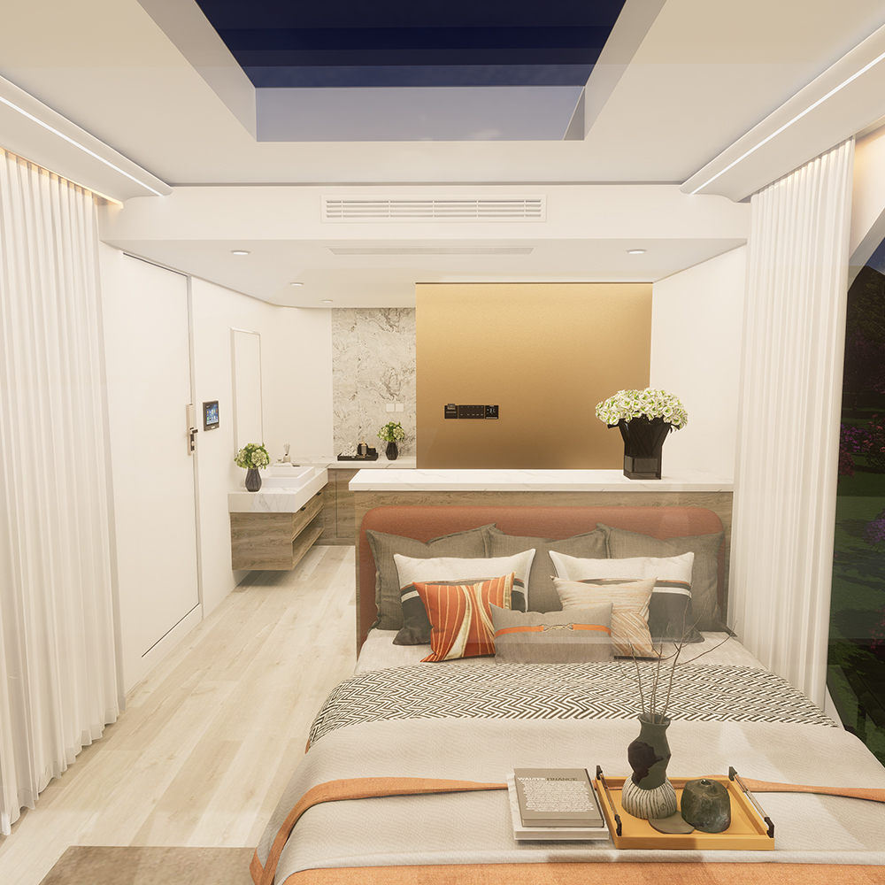 Casa modular inteligente pré-fabricada padrão S3