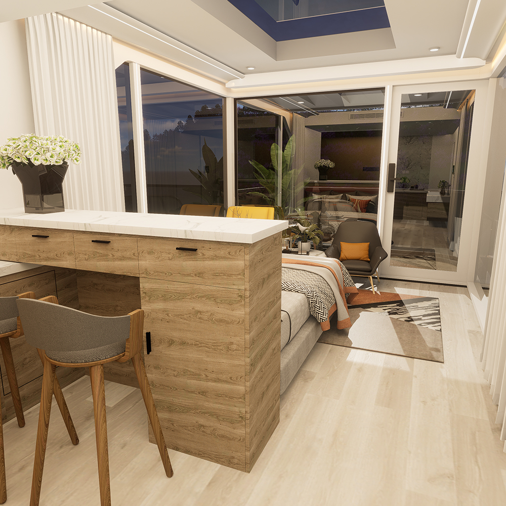 Casa modular inteligente pré-fabricada padrão S3