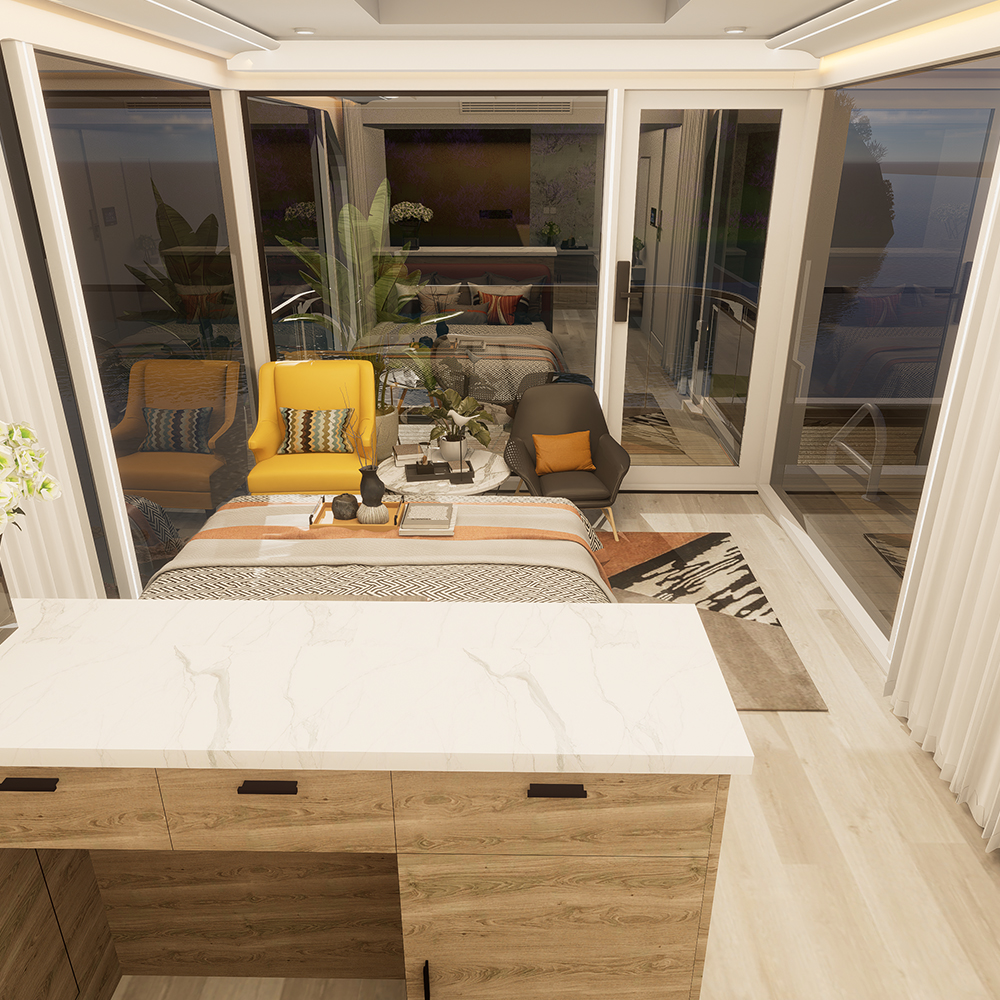 Casa modular inteligente pré-fabricada padrão S3